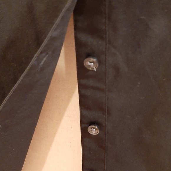 NWOT Express Stretch Black Button-Up Dress Shirt - Picture 4 of 10